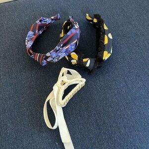 Anthropologie Headband / claw bundle EUC